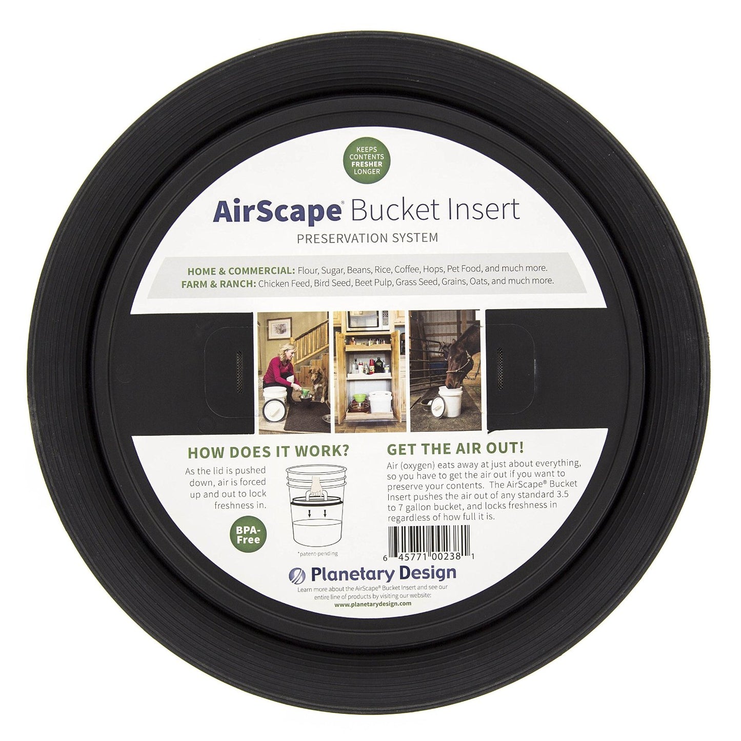 Planetary Design AirScape Bucket Lid Insert Preservation System   AB IN