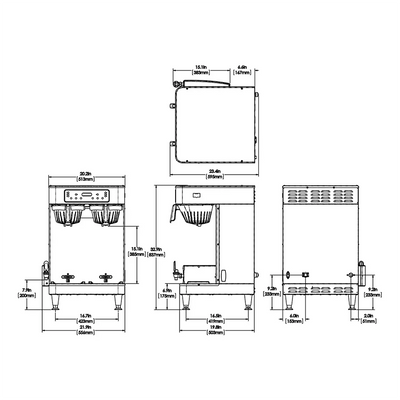 Bunn Infusion Series Twin Soft Heat Coffee Brewer Stainless & Black - 51200.6101