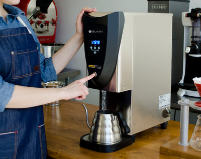 Bunn H3X ELEMENT SST 120V 1340W 3 Gallon Hot Water Tower Dispenser - 45300.6008