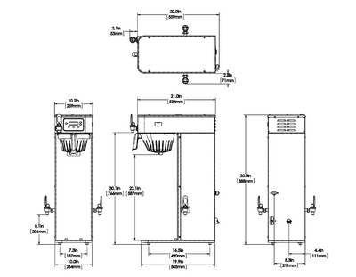Bunn Infusion Series ICB Tall Coffee Brewer - 53100.6101