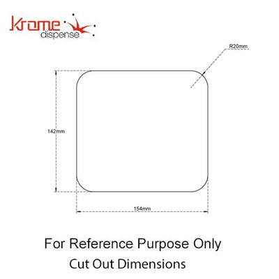 Krome Pitcher Rinser - Flush Mount for Steaming Pitchers - C335