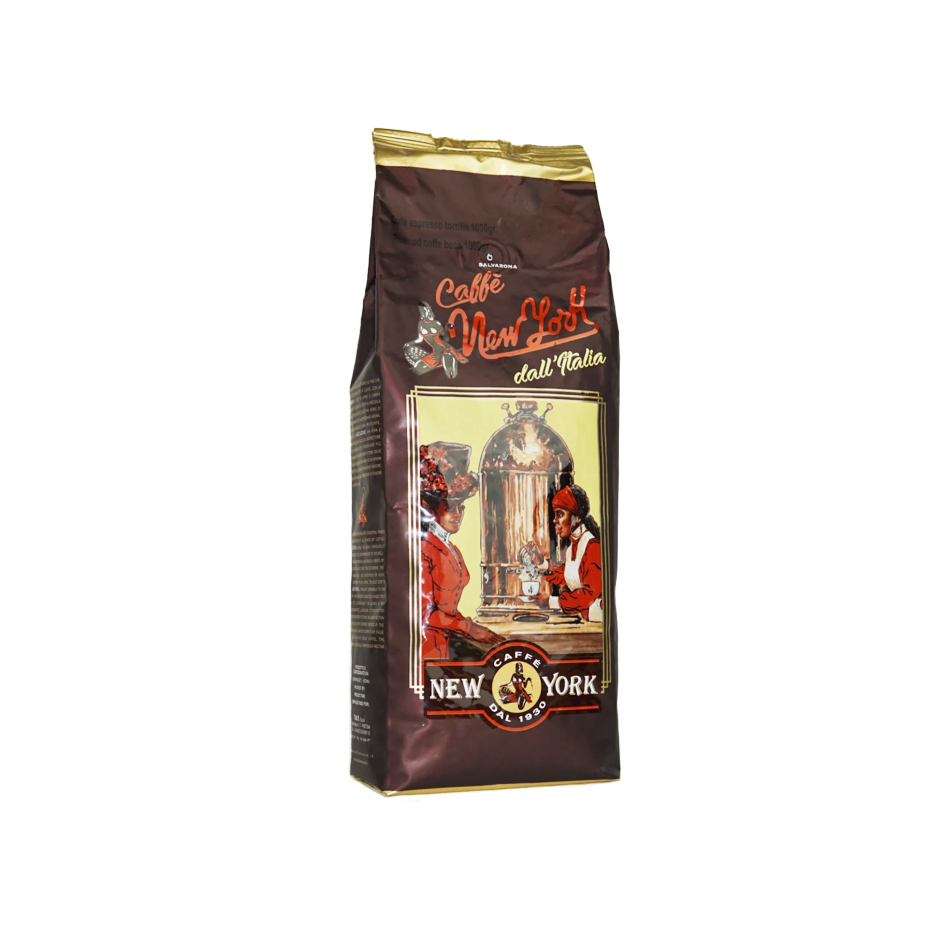 Cafe New York Coffee Beans in a Brown Bag