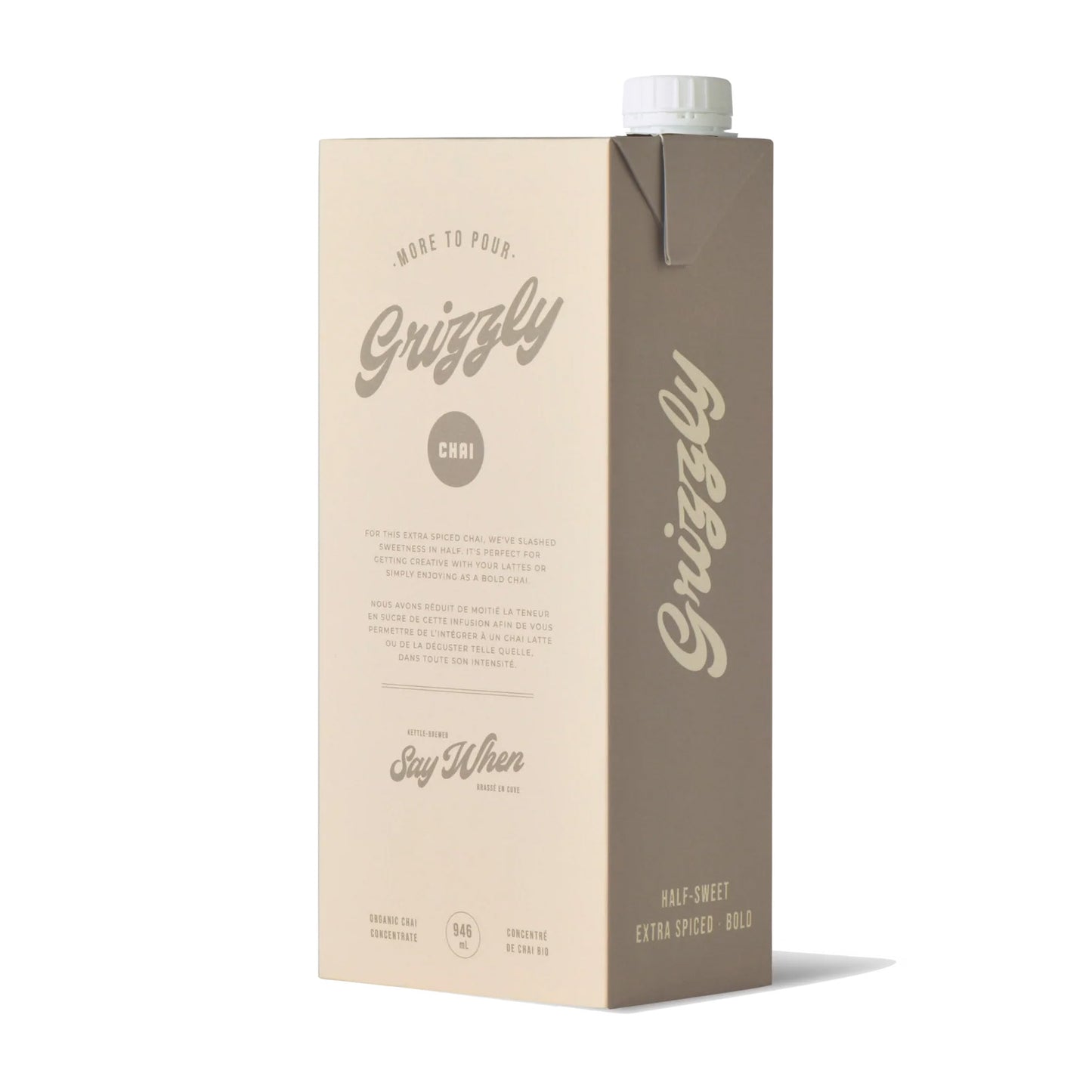 Say When Grizzly Organic Chai - 32oz