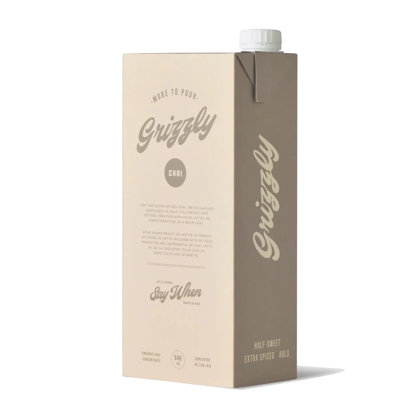Say When Grizzly Organic Chai - 32oz