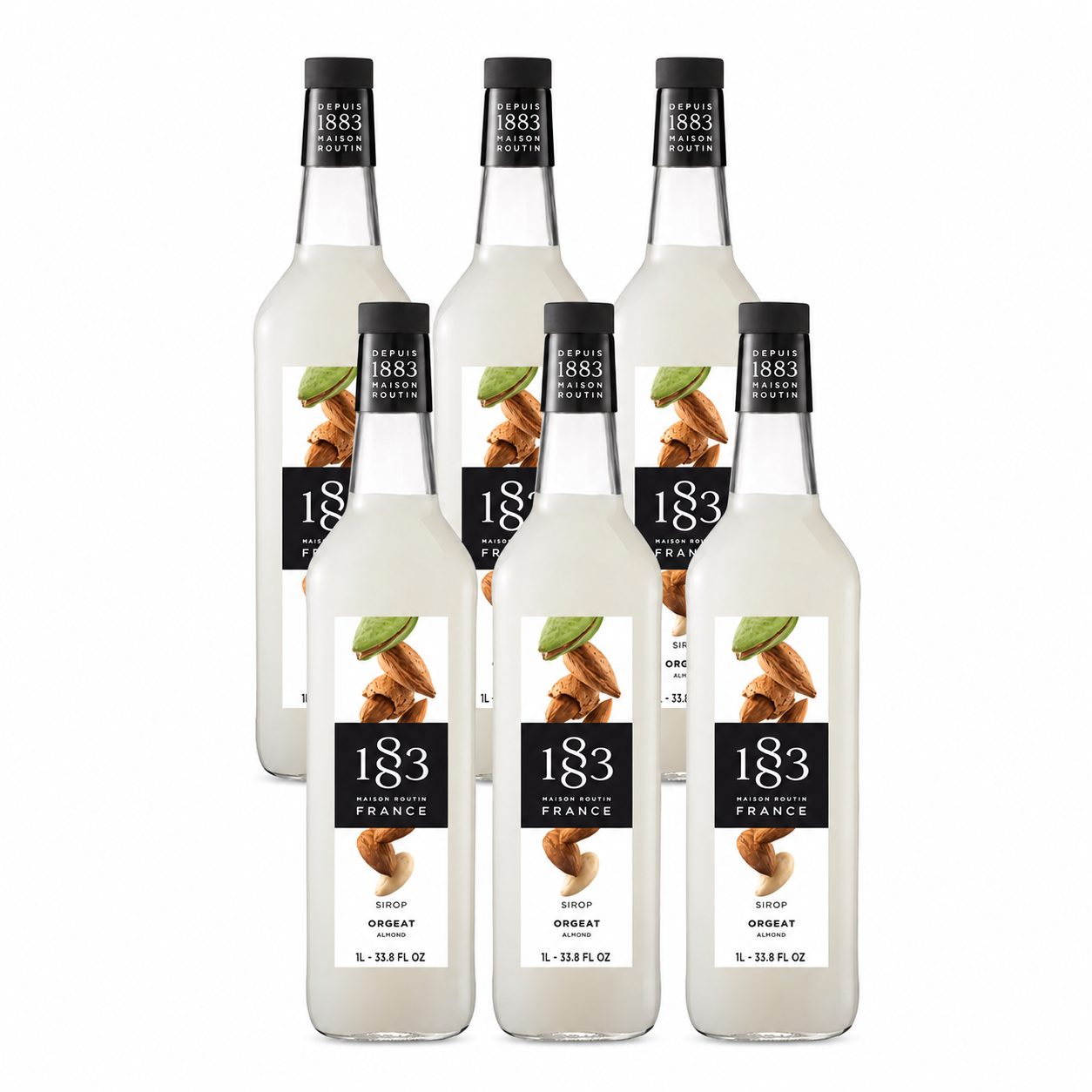 1883 Almond Syrup 1L Glass Bottle