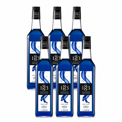 1883 Blue Curacao Syrup 1L Glass Bottle