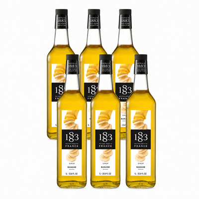 1883 Banana Syrup 1L Glass Bottle