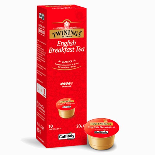 Caffitaly Capsules Twinings English Breakfast Tea - Box of 10