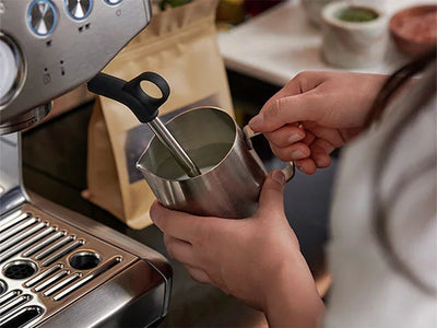 Breville - Barista Express Impress Semi-Automatic Combo Espresso Machine with Grinder - BES876BSS