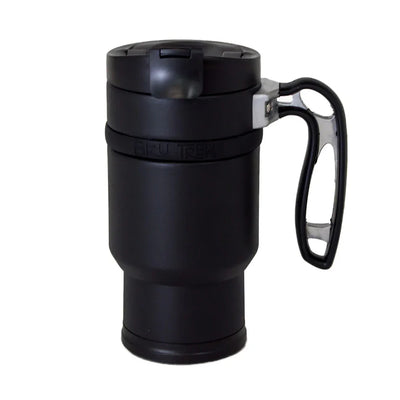 Planetary Design Double Shot Travel Press with Bru-Stop 16 fl. oz. - Obsidian Black - DS0716
