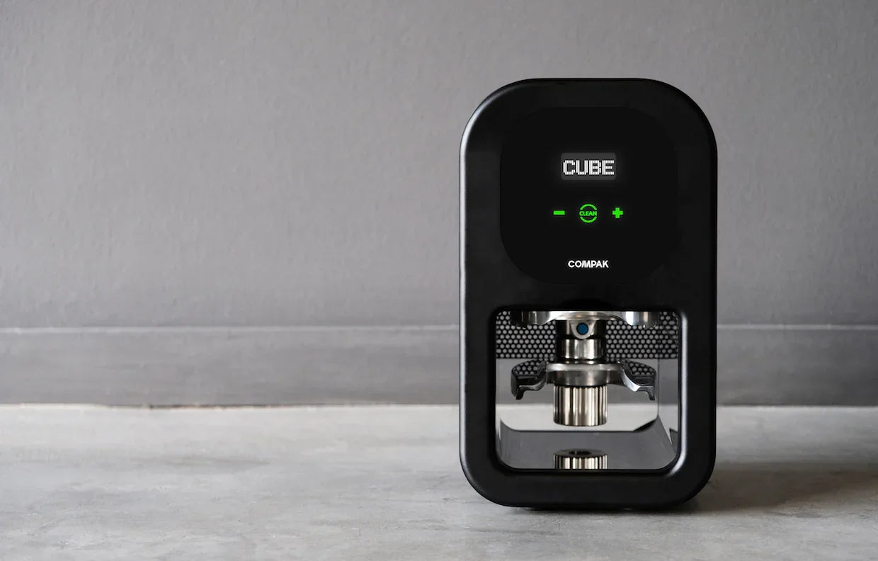 Compak Cube Tamp Electronic Automatic Coffee Tamper Press - Black
