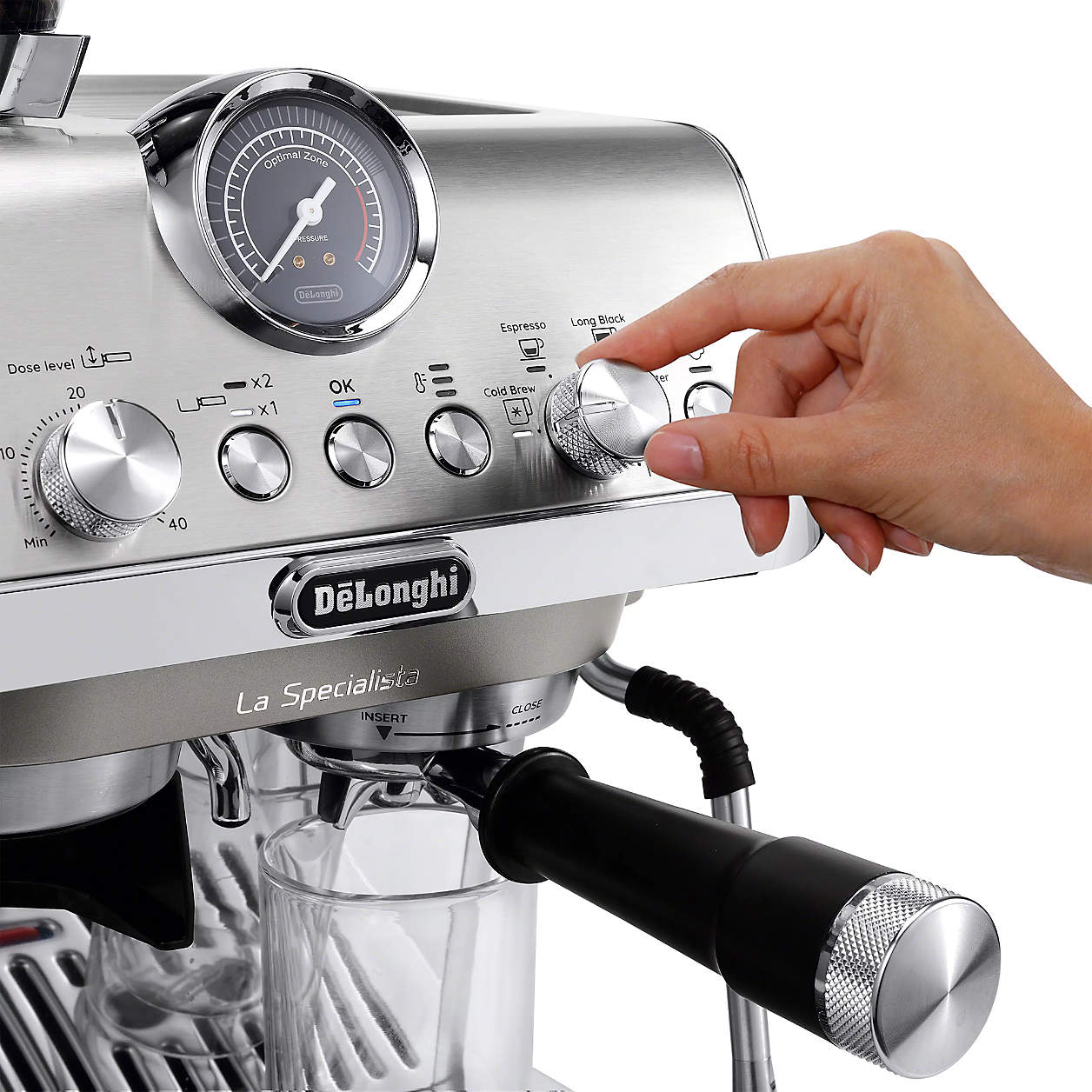 DeLonghi - La Specialista Arte EVO Espresso Machine with Cold Brew & Built-in Grinder - EC9255M