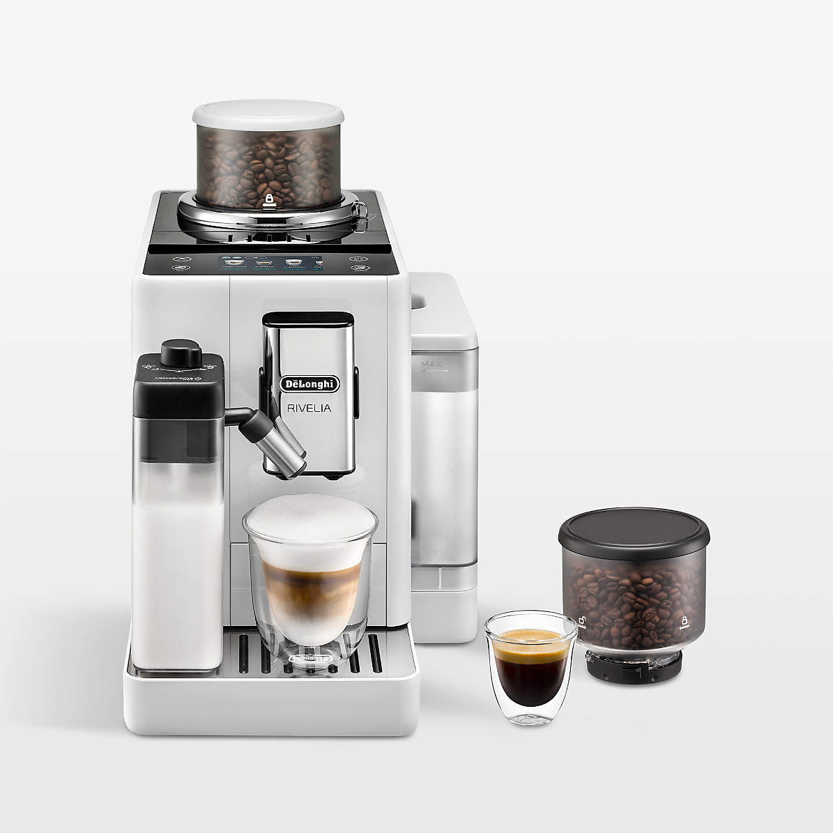 DeLonghi - Rivelia Bean to Cup Super Automatic Espresso Machine - EXAM44055B / EXAM44055G / EXAM44055W