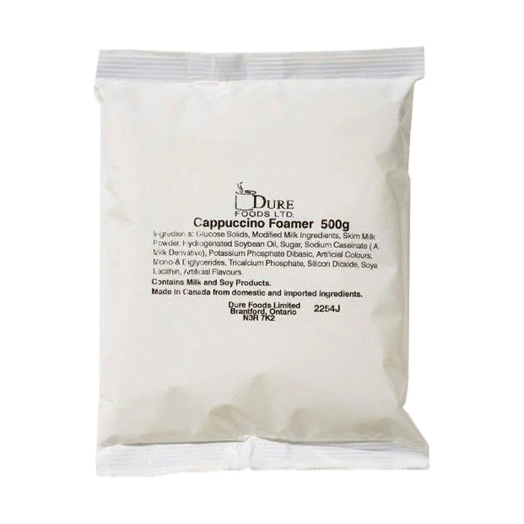 Dure Cappuccino Foamer Vending Powder - Single OR Case of 20 x 500g bags