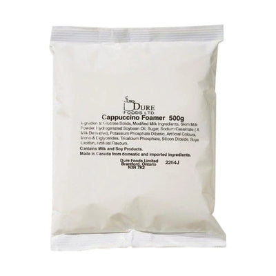 Dure Cappuccino Foamer Vending Powder - Single OR Case of 20 x 500g bags