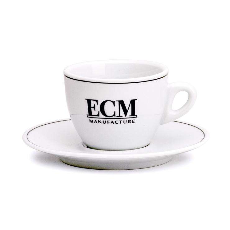 ECM Ceramic Cappuccino Cups with Saucers Set of 6 - Thumbnail 4