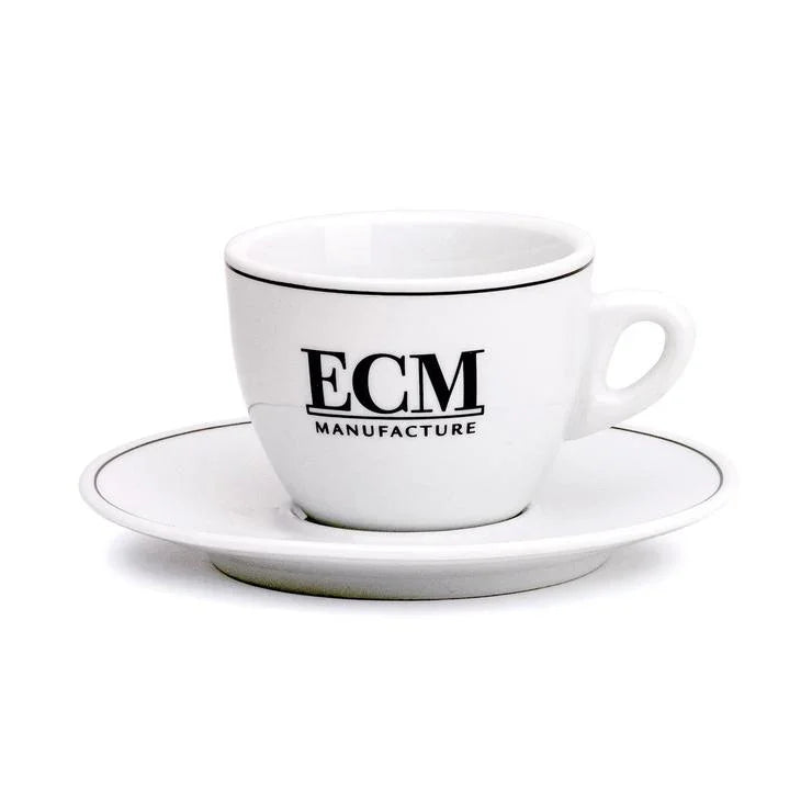 ECM Ceramic Cappuccino Cups with Saucers Set of 6 #09506