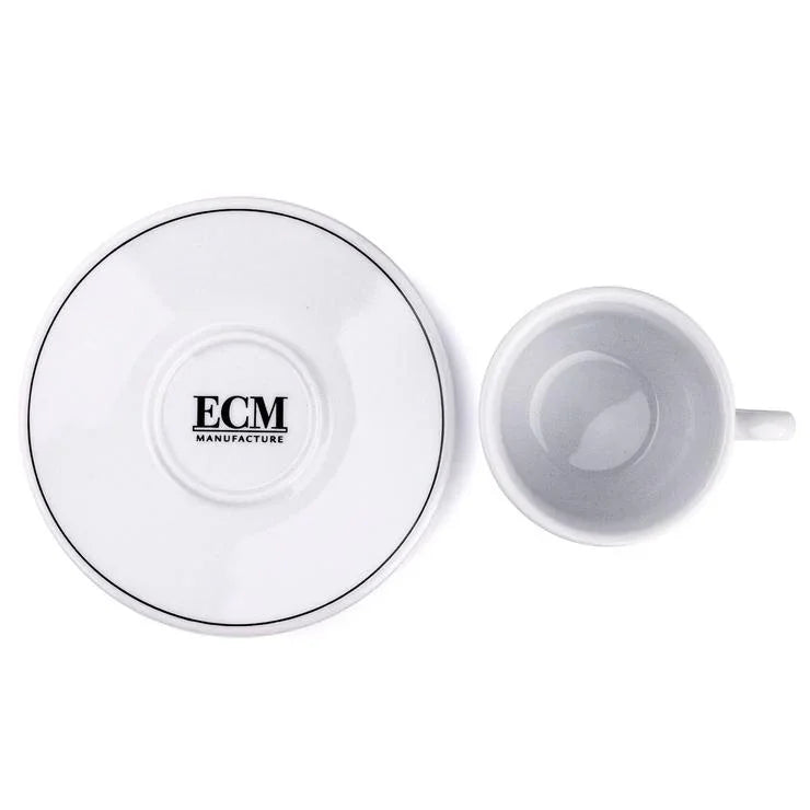 ECM Ceramic Cappuccino Cups with Saucers Set of 6 #09506