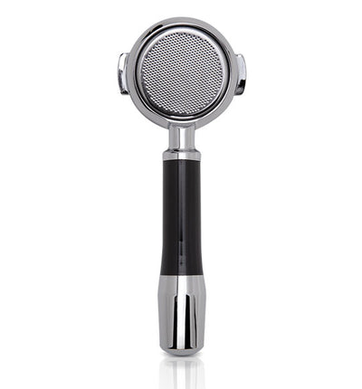 ECM Premium Bottomless Stainless Steel Portafilter with Ergonomically Angled Grip - 89476