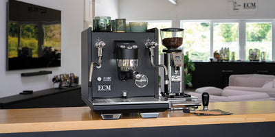 ECM - Estetika Dual Boiler Semi-Automatic Espresso Machine - Matte Black - CM100022-00US