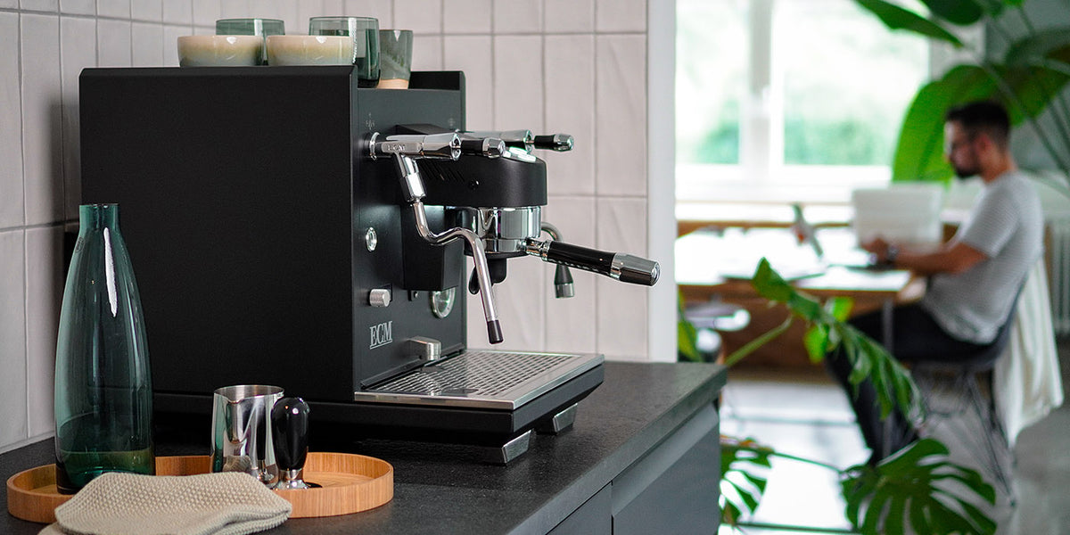 ECM - Estetika Dual Boiler Semi-Automatic Espresso Machine - Matte Black - CM100022-00US