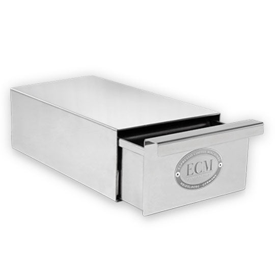 ECM Knock Box Drawer Slim Polished Stainless Steel #89625