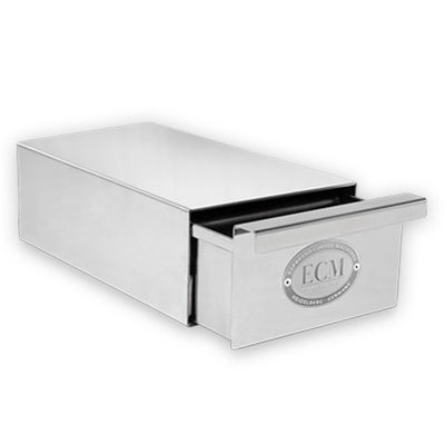 ECM Knock Box Drawer Slim Polished Stainless Steel #89625