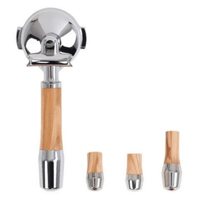 ECM Olive Wood Handle Set with ECM Logo, #89493 // AC100053-00