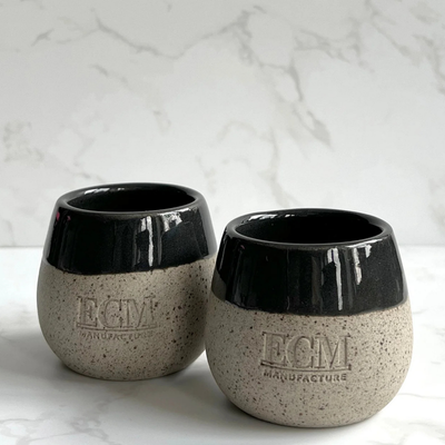 ECM Espresso Cups, Stoneware, Approx. 90ml, Set of 2, AC10003-00
