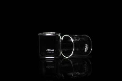 Planetary Design Ethoz Double Wall Glass Cups set of 2 6oz  - FK TM 08
