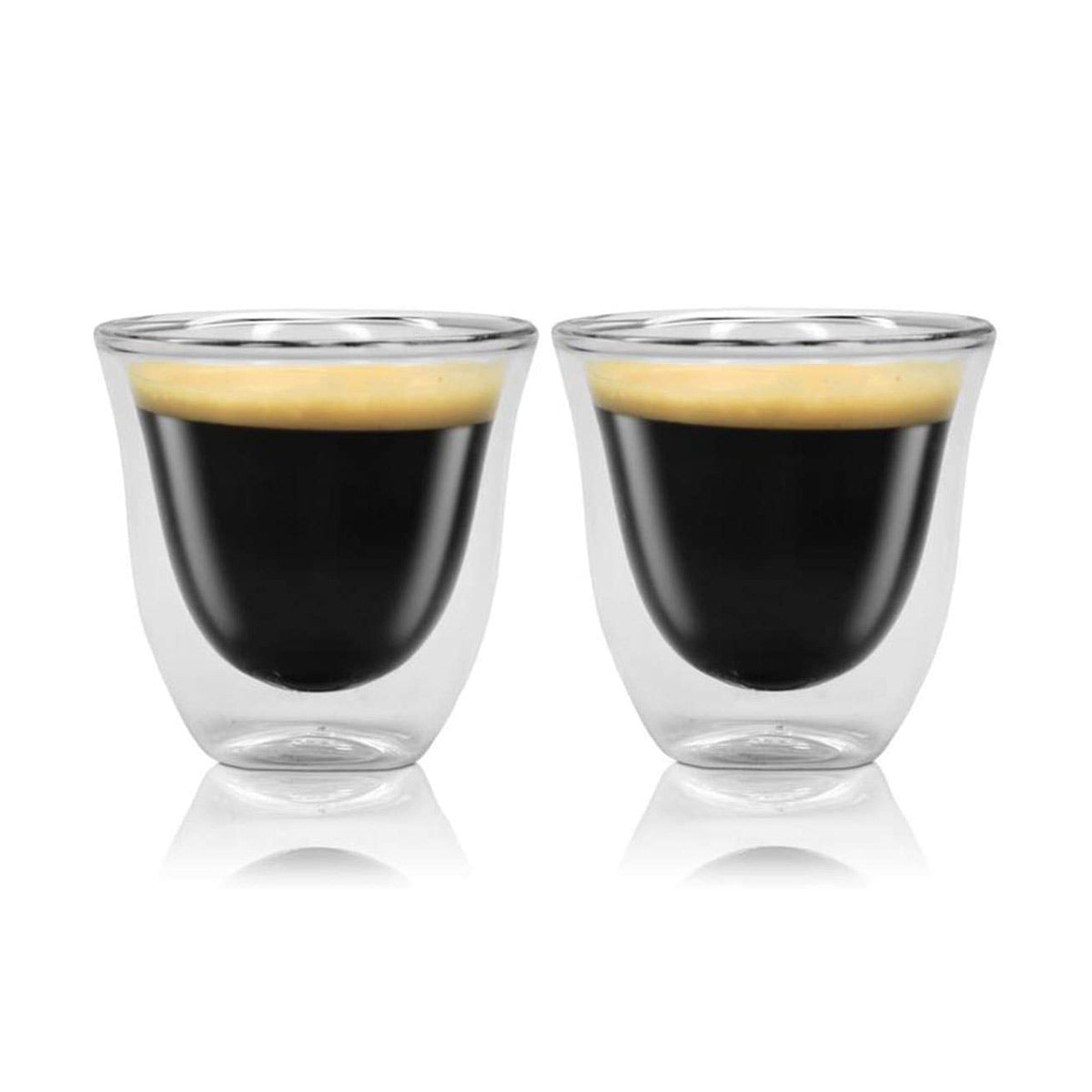 Delonghi Double Wall Espresso Cups 2oz - Set of 2