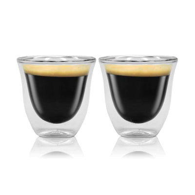 Delonghi Double Wall Espresso Cups 2oz - Set of 2