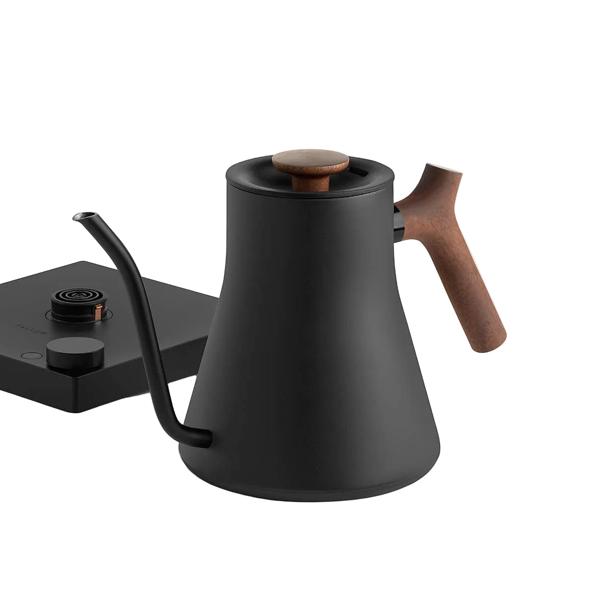 Fellow-Stagg - EKG PRO Electric Pour Over Kettle Matte Black + Walnut 0.9L/30.4oz 120v. - 1222PRO-WN-US