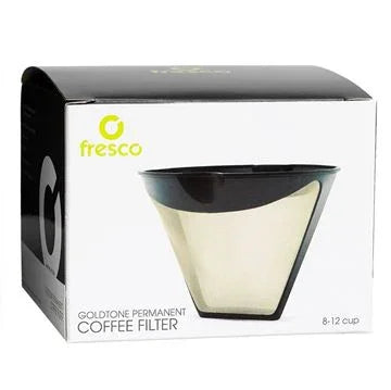 Fresco Permanent GoldTone #4 Cone Coffee Filter