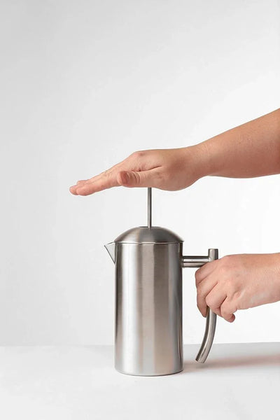 Frieling French Press in Stainless Steel 17oz - Brushed  with DUAL FILTER  #0142