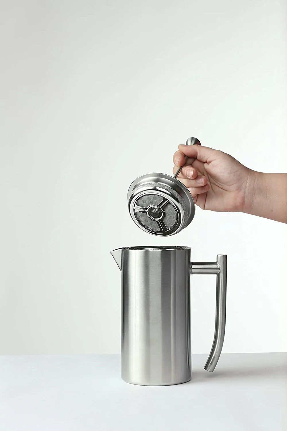Frieling French Press in Stainless Steel 44oz - Brushed - DUAL FILTER  #0131