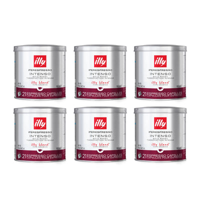 Illy IperEspresso Capsules - 21 Capsules - Intenso Bold Roast (Dark Roast) - Case of 6  #A102 