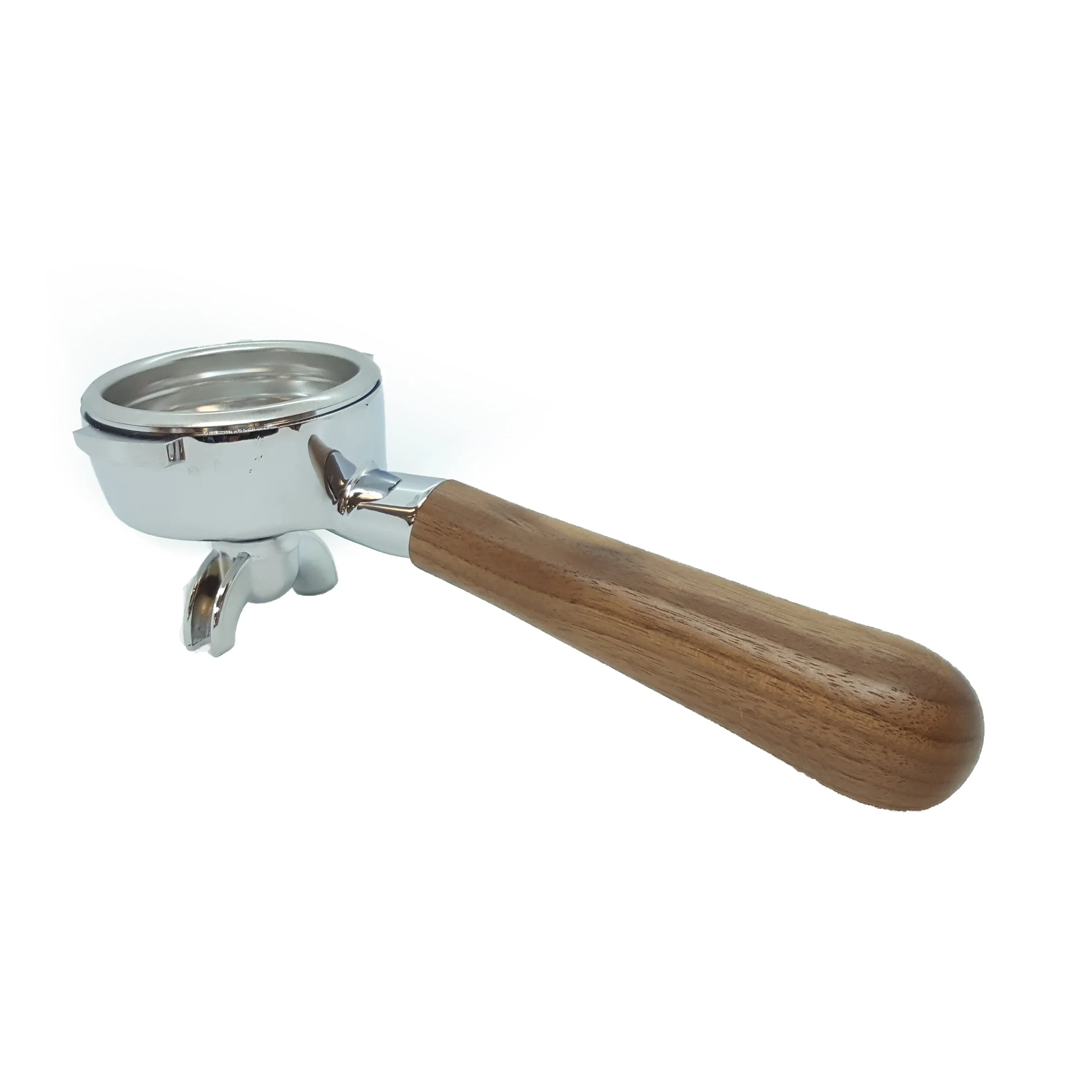 Izzo Double Spout Portafilter with Wooden Handle