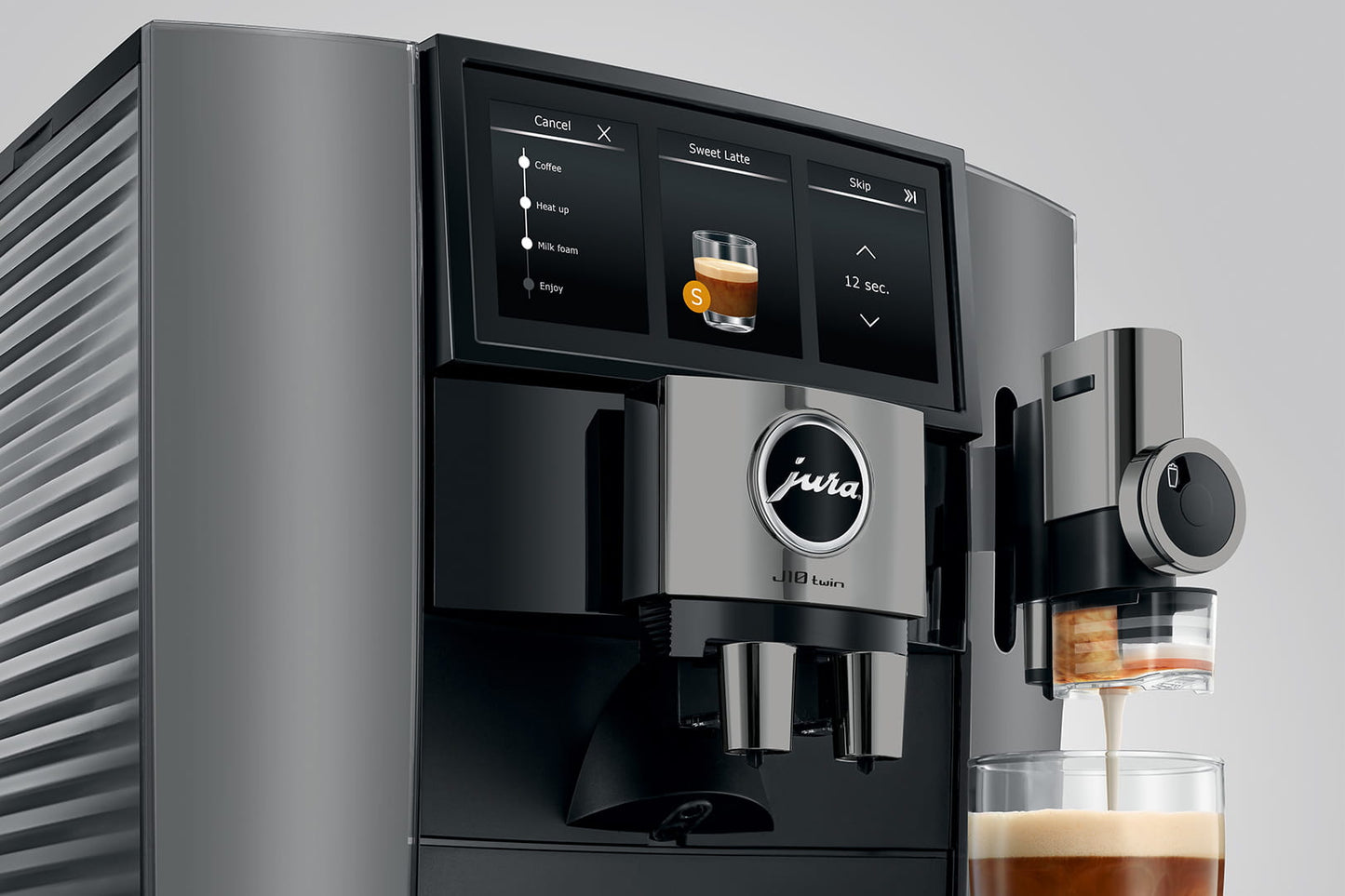 Jura - J10 Twin (NAA) NEW 2026 Diamond Onyx Super Automatic Espresso Machine - 15724
