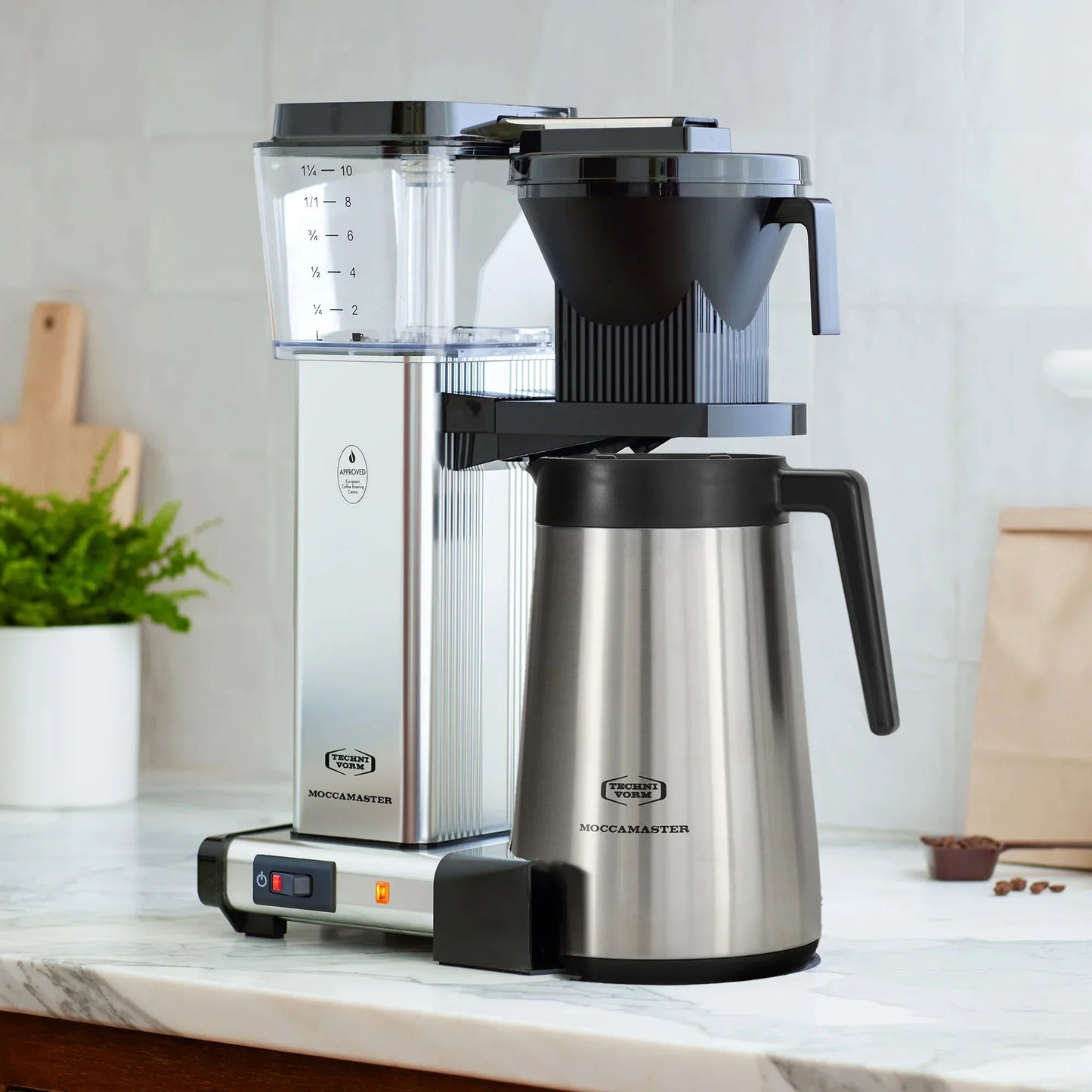 Technivorm - Moccamaster KBGT Brewer Thermal Glass Lined Carafe Polished Silver - 79312/GL