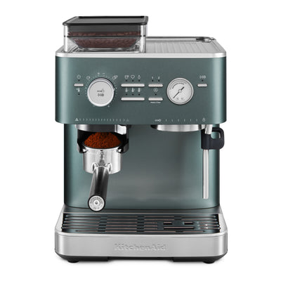 KitchenAid - Semi Automatic Espresso Machine with Burr Grinder Juniper Green - KES6551JP
