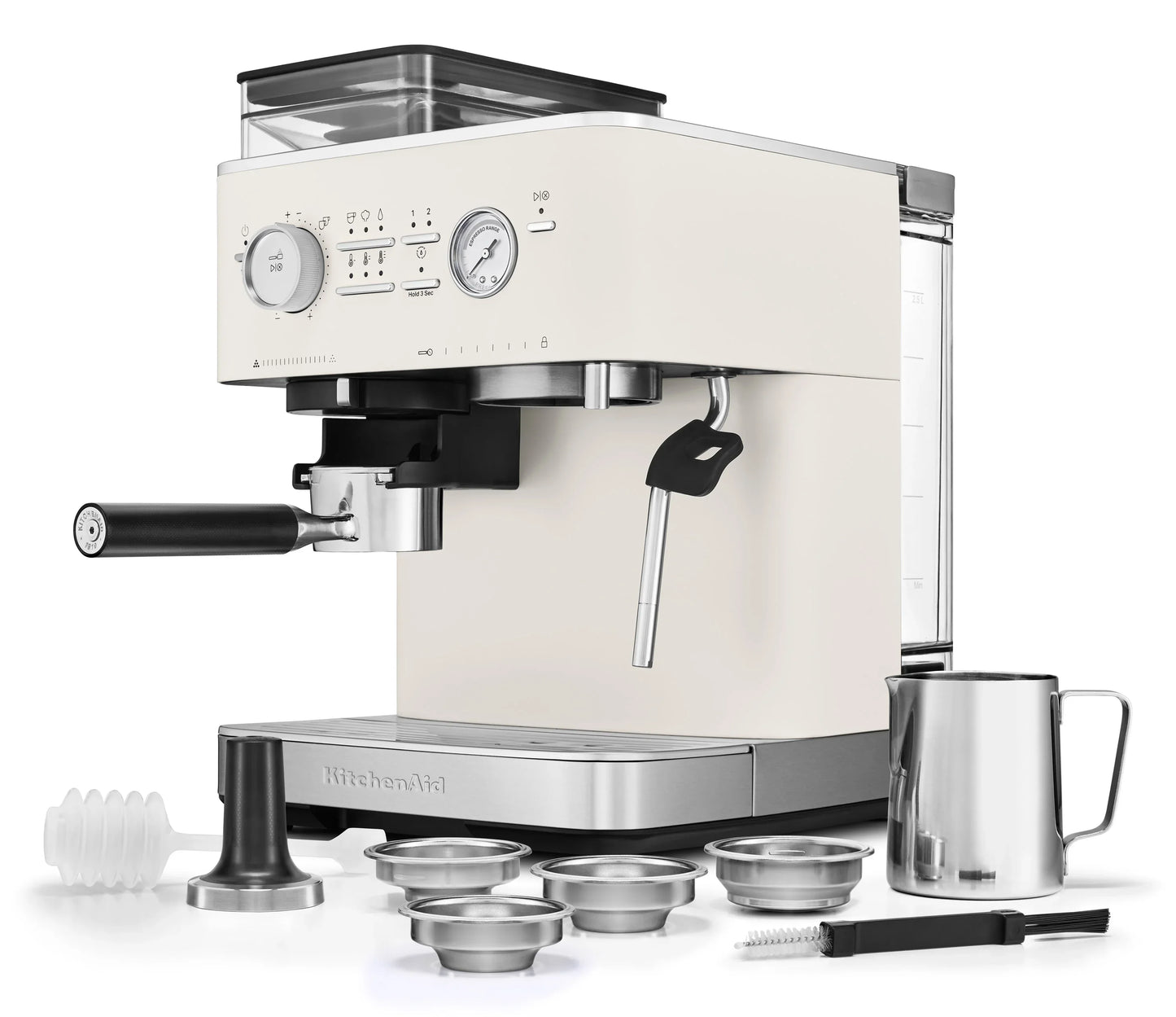 KitchenAid - Semi Automatic Espresso Machine with Burr Grinder Juniper Green - KES6551JP