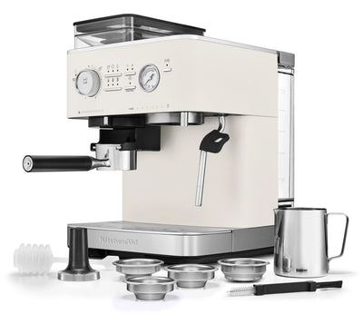 KitchenAid - Semi Automatic Espresso Machine with Burr Grinder Juniper Green - KES6551JP
