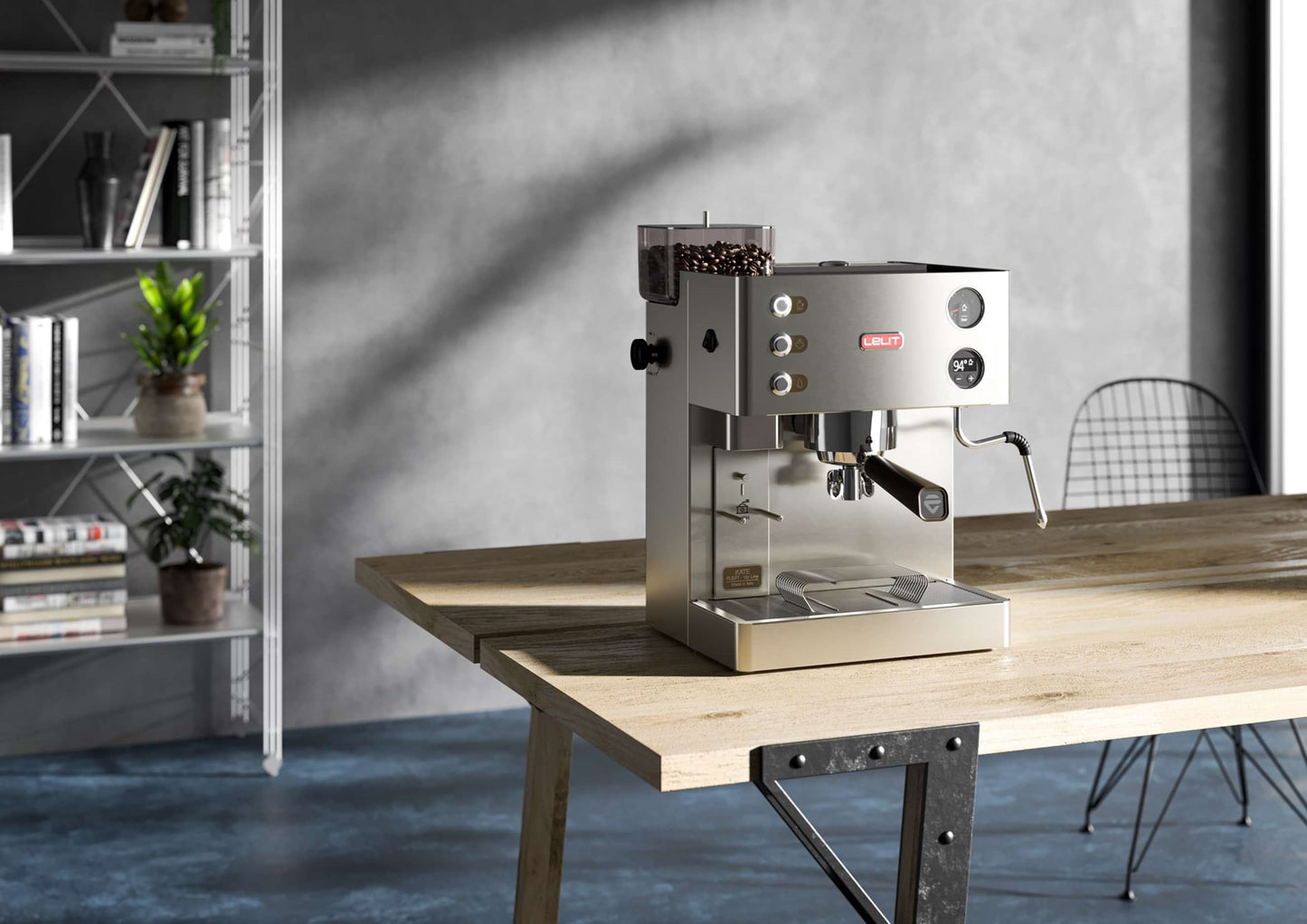 Lelit - Kate Semi-Automatic Espresso Machine with Built-in Grinder - PL82T (OPEN BOX - IN STORE PURCHASE ONLY - CUSTOMER RETURN)