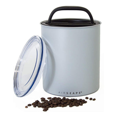 Planetary Design AirScape Kilo Galvanized Steel 80oz Large Coffee Canister 8" - Ash Matte Grey