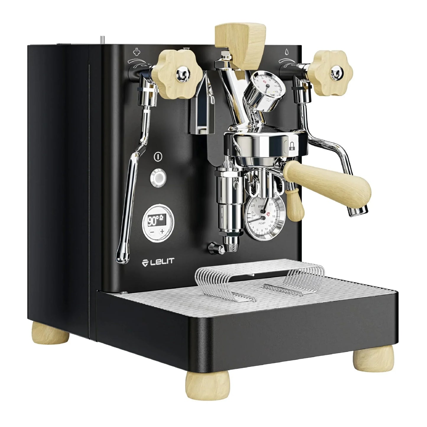 Lelit - Bianca V3 Black Dual Boiler Semi Automatic Espresso Machine -  LEPL162TCB