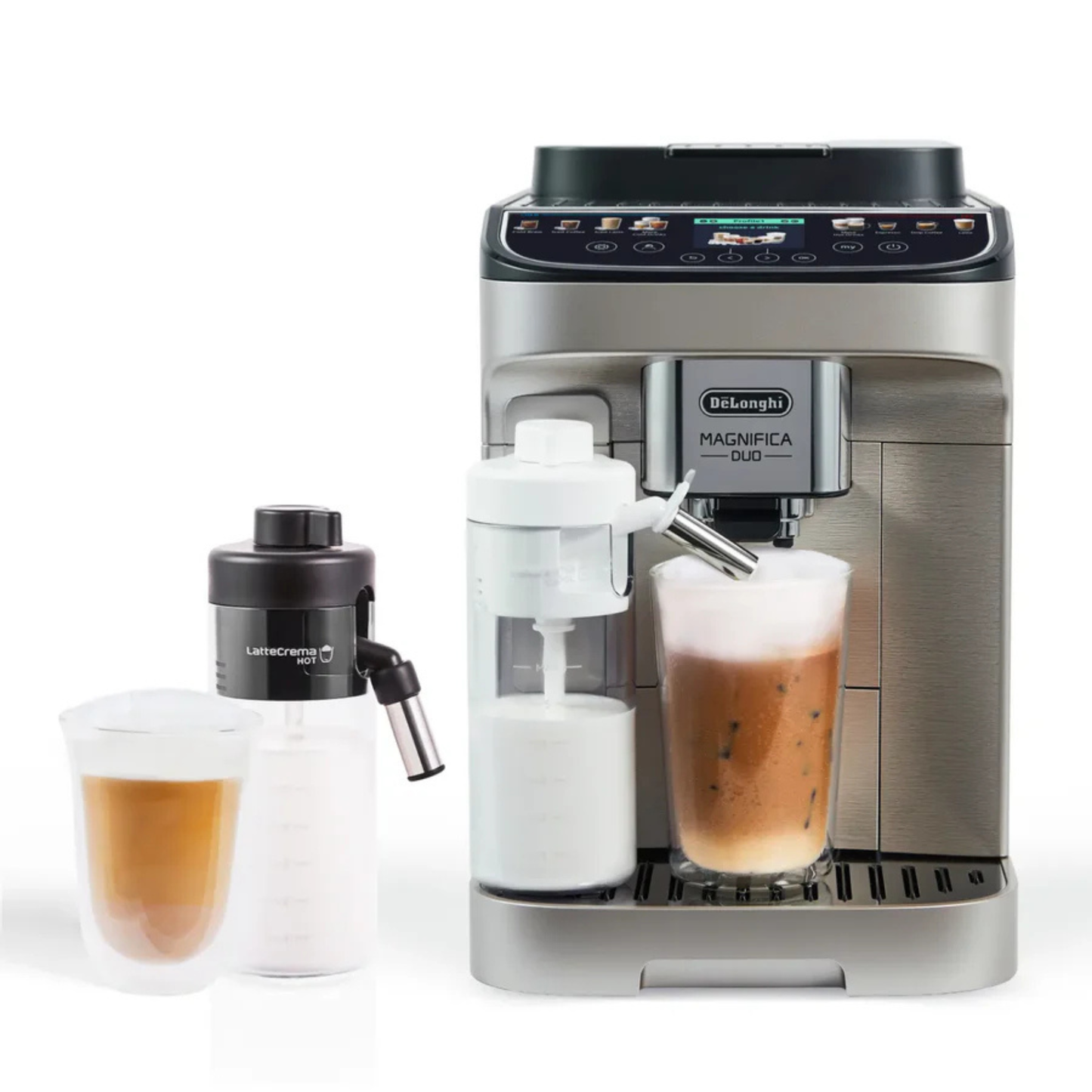 DeLonghi - Magnifica Duo Super Automatic Espresso Machine - ECAM33080SXB