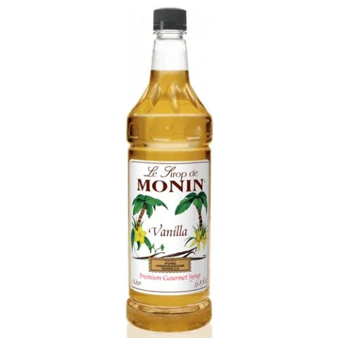 Monin Vanilla Syrup 1L Plastic Bottle