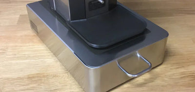 LELIT Stainless Steel Knock Box Drawer with Cleaning Cloth & Brush - LEPLA360M