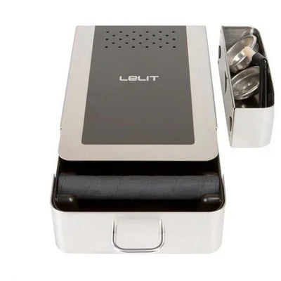 LELIT Stainless Steel Knock Box Drawer with Cleaning Cloth & Brush - LEPLA360M